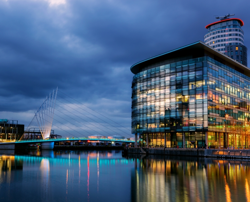 Scaffolding for Salford Quays Redevelopment