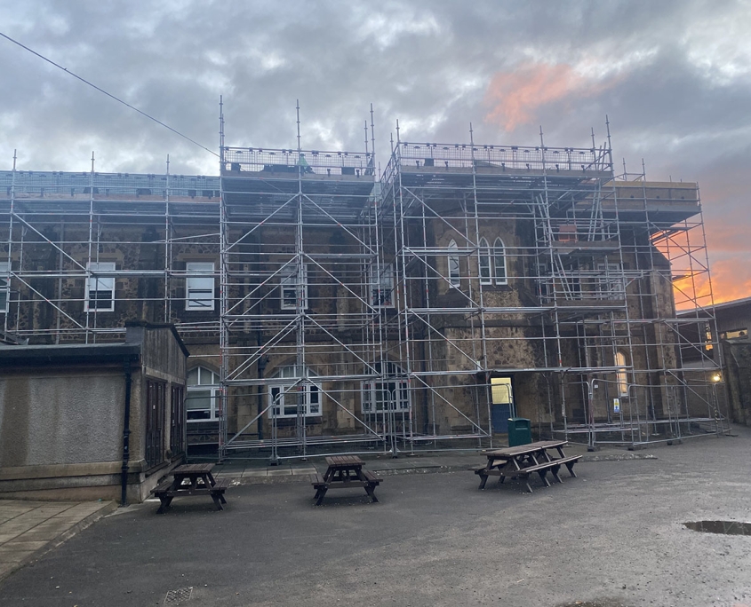 Access Scaffolding for Renovation Project