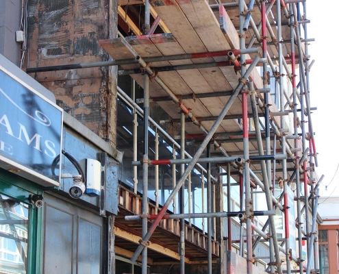Commercial Scaffolding for hotel in Blackpool