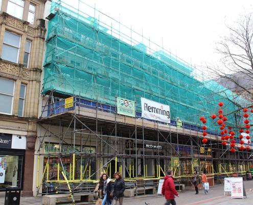 Commercial Scaffolding for renovation and roof repairs