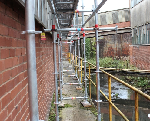 Industrial Scaffolding using system scaffolding for civil engineering project
