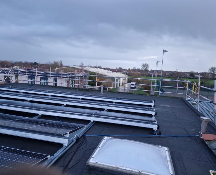 Premier Scaffolding provides safe access solutions for renewable energy projects across commercial, industrial and public sector buildings.