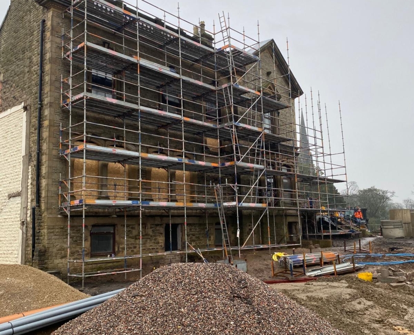 Specialist scaffolding for historical buildings