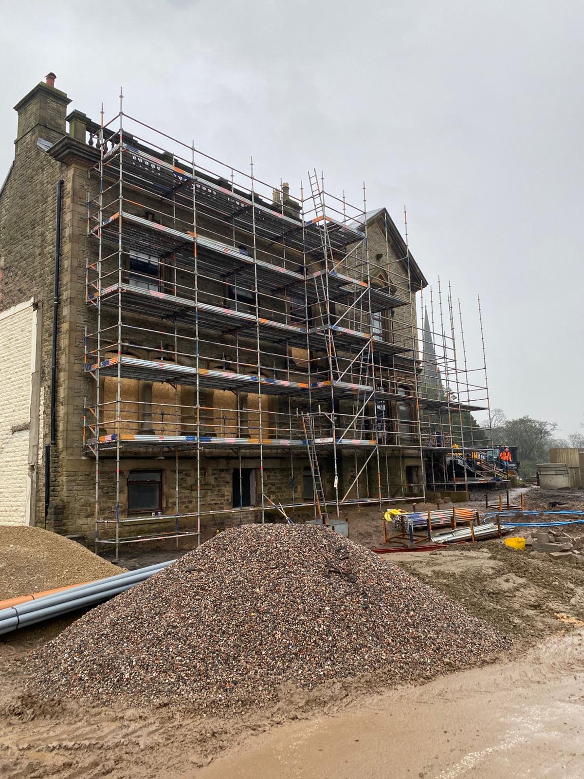 Specialist scaffolding for historical buildings