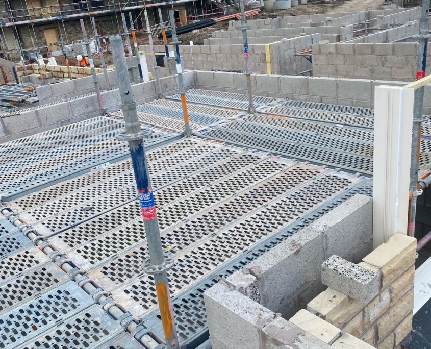 scaffolding and working platforms for heritage restoration project in Lancashire