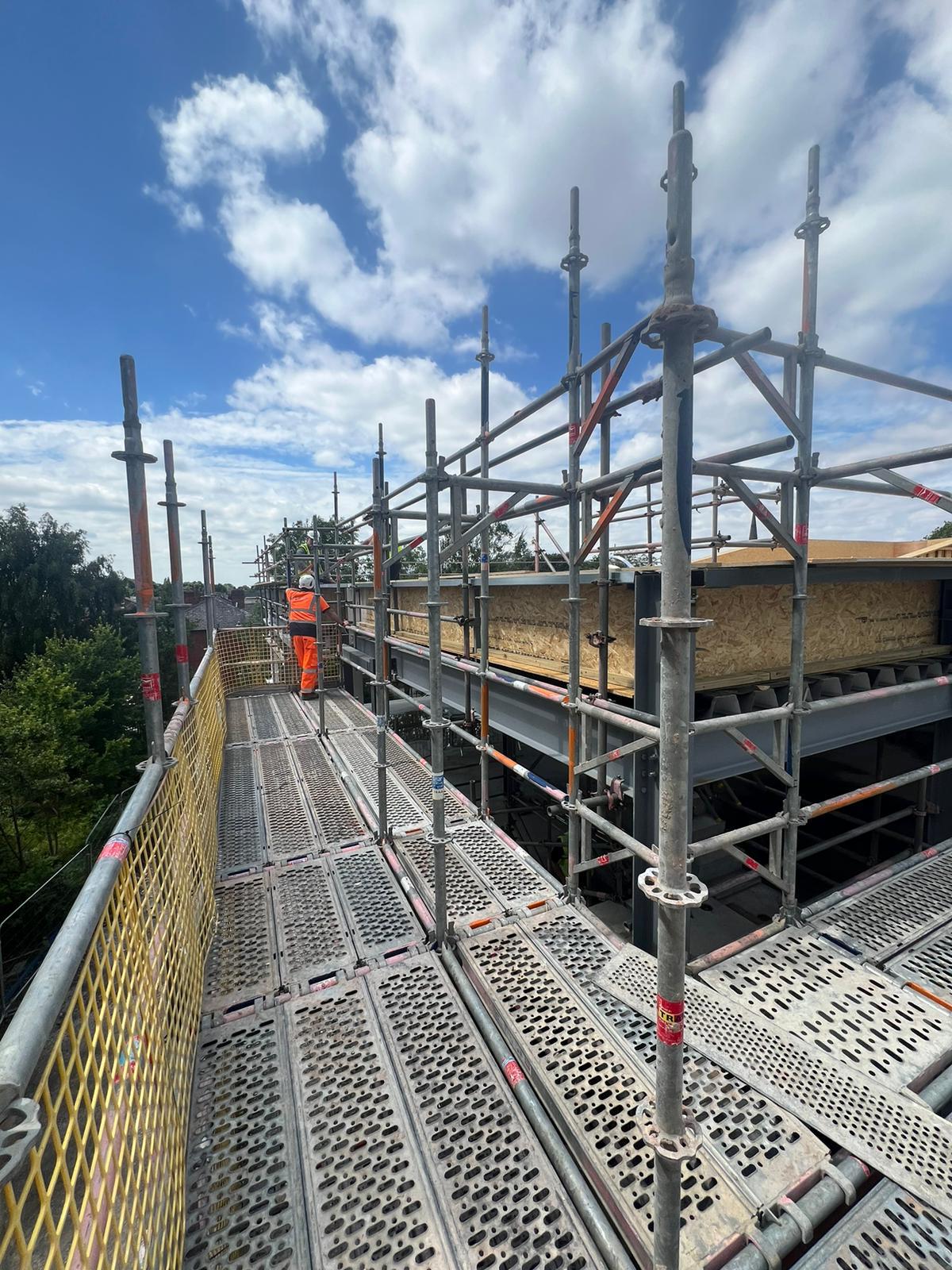 Construction Scaffolding in the North West UK.