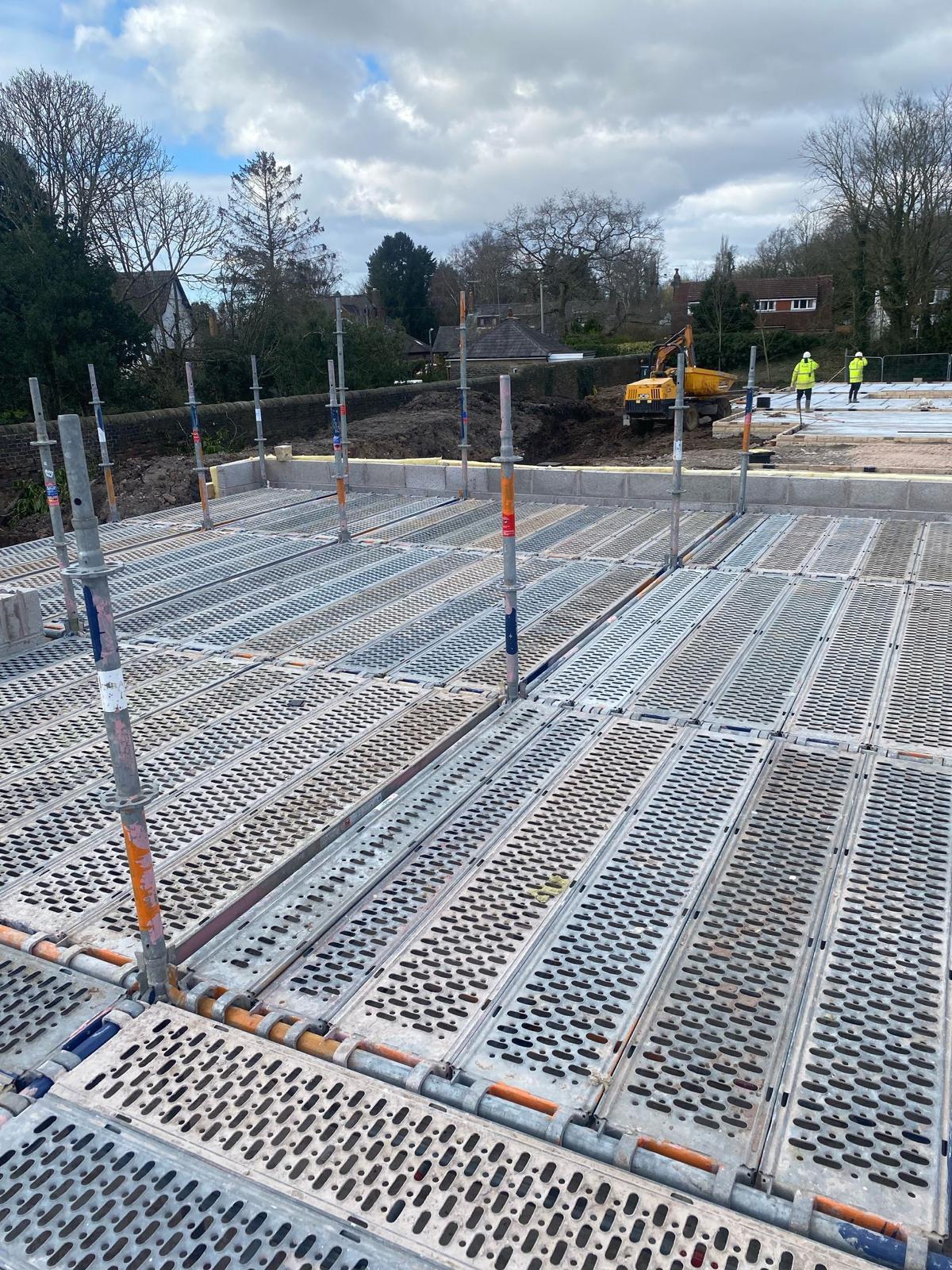 New Building Construction Scaffolding